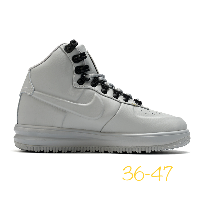 2020 Men Nike Air Force III High Silver Black Shoes